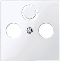 Лицевая панель Schneider Electric Merten System M для 3-м. розетки TV+R+SAT полярно-белый